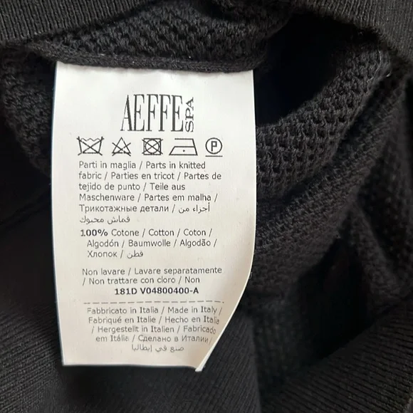 MOSCHINO COUTURE Black Teddy Bear Cotton Stretch Sweater Size M - Picture 5 of 5